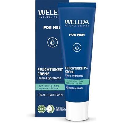 WELEDA Bio FOR MEN Feuchtigkeitscreme – frische Naturkosmetik Männer Gesichtscreme Hautpflege für trockene & empfindliche Haut. Schnell einziehende Herren Gesichtspflege mit Jojobaöl & Sesamöl (30ml) WELEDA Bio FOR MEN Feuchtigkeitscreme – frische Naturkosmetik Männer Gesichtscreme Hautpflege für trockene & empfindliche Haut. Schnell einziehende Herren Gesichtspflege mit Jojobaöl & Sesamöl (30ml)