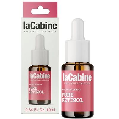 LaCabine Pure Retinol Serum, 10 ml, verbessert die Hautstruktur, mildert Falten und glättet den Hautton, hochkonzentriert mit verkapseltem reinem Retinol und Brombeerextrakt LaCabine Pure Retinol Serum, 10 ml, verbessert die Hautstruktur, mildert Falten und glättet den Hautton, hochkonzentriert mit verkapseltem reinem Retinol und Brombeerextrakt