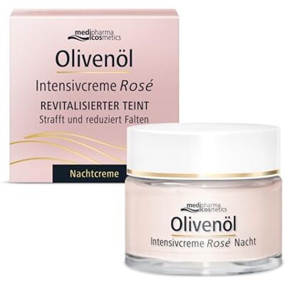 Medipharma Cosmetics OLIVENOEL INTENSIV ROSE Strafft und reduziert Falten unterstützt die Hautregeneration Medipharma Cosmetics OLIVENOEL INTENSIV ROSE Strafft und reduziert Falten unterstützt die Hautregeneration