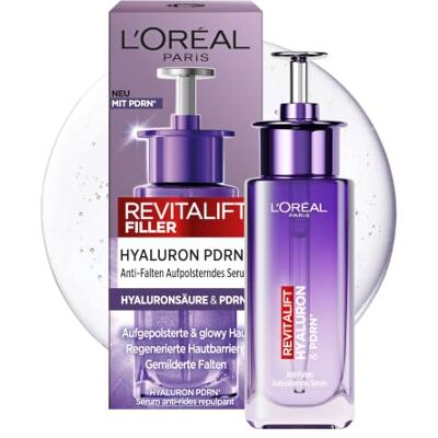 L'Oreal Paris L'Oréal Paris Hyaluron PDRN⁺ Aufpolsterndes Serum, gegen Falten 30 ml Veganes PDRN, Hyaluronsäure, Glow & Feuchtigkeit, Anti-Aging Gesichtsserum, Revitalift Filler L'Oreal Paris L'Oréal Paris Hyaluron PDRN⁺ Aufpolsterndes Serum, gegen Falten 30 ml Veganes PDRN, Hyaluronsäure, Glow & Feuchtigkeit, Anti-Aging Gesichtsserum, Revitalift Filler