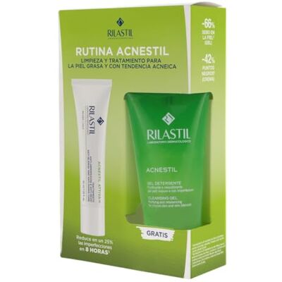 Rilastil Acnestil Routine-Paket, Reinigungsgel 50 ml und Attivcreme (+) 40 ml, spendet Feuchtigkeit, beugt und reduziert Unvollkommenheiten und reinigt ohne Austrocknen, geeignet für Mischhaut Rilastil Acnestil Routine-Paket, Reinigungsgel 50 ml und Attivcreme (+) 40 ml, spendet Feuchtigkeit, beugt und reduziert Unvollkommenheiten und reinigt ohne Austrocknen, geeignet für Mischhaut