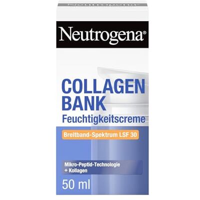 Neutrogena ® Collagen Bank Feuchtigkeitscreme mit LSF 30, 50 ml Anti-Aging Tagescreme mit Mikro-Peptid-Technologie, Kollagen-Creme für Gesicht, straffende Pflege gegen Falten Neutrogena ® Collagen Bank Feuchtigkeitscreme mit LSF 30, 50 ml Anti-Aging Tagescreme mit Mikro-Peptid-Technologie, Kollagen-Creme für Gesicht, straffende Pflege gegen Falten