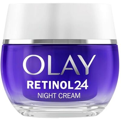 Olay Retinol 24 Nachtcreme Feuchtigkeitscreme fürs Gesicht, Hautpflege mit Antioxidativem Vitamin E, Übernacht Anti-Aging Pflege: glättet, erneuert und spendet Feuchtigkeit, 50ml Olay Retinol 24 Nachtcreme Feuchtigkeitscreme fürs Gesicht, Hautpflege mit Antioxidativem Vitamin E, Übernacht Anti-Aging Pflege: glättet, erneuert und spendet Feuchtigkeit, 50ml