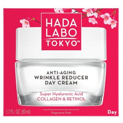 Hada Labo Tokyo Red Anti-Aging Tagescreme 50 ml, feuchtigkeitsspendende Gesichtscreme mit Hyaluronsäure, Kollagen, Retinyl Palmitate, Jojobaöl und Vitamin E Hada Labo Tokyo Red Anti-Aging Tagescreme 50 ml, feuchtigkeitsspendende Gesichtscreme mit Hyaluronsäure, Kollagen, Retinyl Palmitate, Jojobaöl und Vitamin E