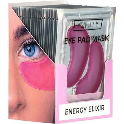 YEAUTY ENERGY ELIXIR EYE PAD MASK, die superweichen Augenpads mit dem luxuriösen Anti-Aging Serum ausVitamin C, Hyaluron und Pink Grapefruit reduziert Augenringe und glättet die Augenpartie YEAUTY ENERGY ELIXIR EYE PAD MASK, die superweichen Augenpads mit dem luxuriösen Anti-Aging Serum ausVitamin C, Hyaluron und Pink Grapefruit reduziert Augenringe und glättet die Augenpartie