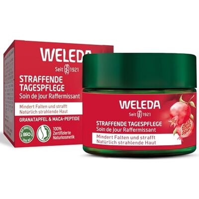 WELEDA Bio Straffende Tagespflege Naturkosmetik Natural Anti Aging Gesichtscreme mit Granatapfelsamenöl & Maca-Peptiden. Feuchtigkeitscreme mindert Falten & erhöht Elastizität / Spannkraft (1x 40ml) WELEDA Bio Straffende Tagespflege Naturkosmetik Natural Anti Aging Gesichtscreme mit Granatapfelsamenöl & Maca-Peptiden. Feuchtigkeitscreme mindert Falten & erhöht Elastizität / Spannkraft (1x 40ml)