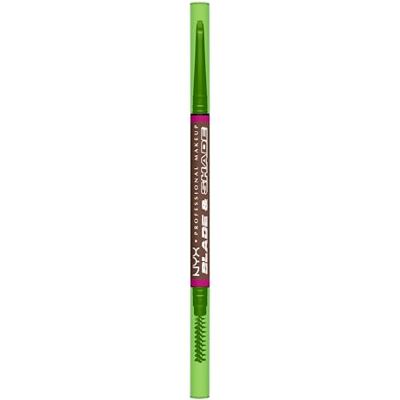 NYX PROFESSIONAL MAKEUP Augenbrauenstift, Mit zweiseitiger Spitze zum Definieren der Augenbrauen, Bis zu 16h wischfest und farbecht, Vegane Formel, Blade & Shade Nano, Farbton: Chocolate NYX PROFESSIONAL MAKEUP Augenbrauenstift, Mit zweiseitiger Spitze zum Definieren der Augenbrauen, Bis zu 16h wischfest und farbecht, Vegane Formel, Blade & Shade Nano, Farbton: Chocolate