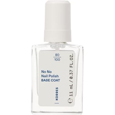 KORRES No No Nail Polish Base Coat veganer 10-Free Unterlack, für ein langanhaltendes Farbergebnis, splitterfest, 11 ml – natürlich gepflegte Nägel ohne Schadstoffe KORRES No No Nail Polish Base Coat veganer 10-Free Unterlack, für ein langanhaltendes Farbergebnis, splitterfest, 11 ml – natürlich gepflegte Nägel ohne Schadstoffe