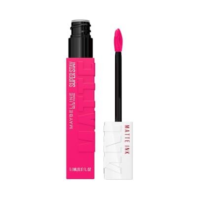 MAYBELLINE New York Super Stay Matte Ink Flüssiger Lippenstift für 16H Halt, Mattes Finish, Kussecht & Wischfest ohne Abfärben, Hochpigmentierte Farbe, Nuance: 30 Romantic, 5ml MAYBELLINE New York Super Stay Matte Ink Flüssiger Lippenstift für 16H Halt, Mattes Finish, Kussecht & Wischfest ohne Abfärben, Hochpigmentierte Farbe, Nuance: 30 Romantic, 5ml