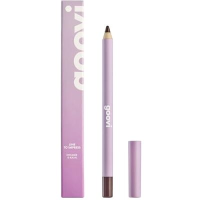 GOOVI Line To Impress Eye Pencil Hochpigmentierter Eyeliner & Kajalstift Glänzendes Finish, langanhaltend braun 1,2g GOOVI Line To Impress Eye Pencil Hochpigmentierter Eyeliner & Kajalstift Glänzendes Finish, langanhaltend braun 1,2g