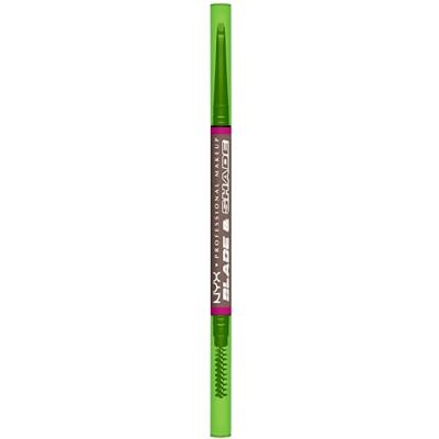 NYX PROFESSIONAL MAKEUP Augenbrauenstift, Mit zweiseitiger Spitze zum Definieren der Augenbrauen, Bis zu 16h wischfest und farbecht, Vegane Formel, Blade & Shade Nano, Farbton: Cool Ash Brown NYX PROFESSIONAL MAKEUP Augenbrauenstift, Mit zweiseitiger Spitze zum Definieren der Augenbrauen, Bis zu 16h wischfest und farbecht, Vegane Formel, Blade & Shade Nano, Farbton: Cool Ash Brown