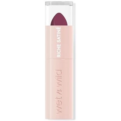 Wet n Wild Rich Satin Lip Color, Langanhaltender Lippenstift mit Satin-Finish, Feuchtigkeitsspendender, nicht austrocknender Formel und Pigmentierung mit samtweicher Textur, Berried Life Wet n Wild Rich Satin Lip Color, Langanhaltender Lippenstift mit Satin-Finish, Feuchtigkeitsspendender, nicht austrocknender Formel und Pigmentierung mit samtweicher Textur, Berried Life