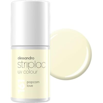 alessandro Striplac UV-Nagellack Popcorn Love Deckend & Kratzfest bis zu 15 Tage Leichtes Auftragen Schonende Abziehtechnologie Vegan Pastell-Gelb, 6,5ml alessandro Striplac UV-Nagellack Popcorn Love Deckend & Kratzfest bis zu 15 Tage Leichtes Auftragen Schonende Abziehtechnologie Vegan Pastell-Gelb, 6,5ml