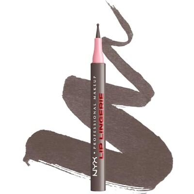 NYX PROFESSIONAL MAKEUP Lip Lingerie Lipliner Stain, wasserfester & wischfester Lip Liner für präzise Konturen, langanhaltender Nude-Stain mit ultra-feiner Spitze, Farbe: Up To No Good NYX PROFESSIONAL MAKEUP Lip Lingerie Lipliner Stain, wasserfester & wischfester Lip Liner für präzise Konturen, langanhaltender Nude-Stain mit ultra-feiner Spitze, Farbe: Up To No Good