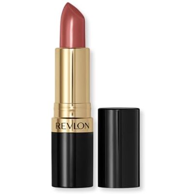 Revlon Super Lustrous Lippenstift mit Vitamin E und Avocadoöl, Creme-Lippenstift in Nude, 130 Rose Velvet, 4,2 g Revlon Super Lustrous Lippenstift mit Vitamin E und Avocadoöl, Creme-Lippenstift in Nude, 130 Rose Velvet, 4,2 g