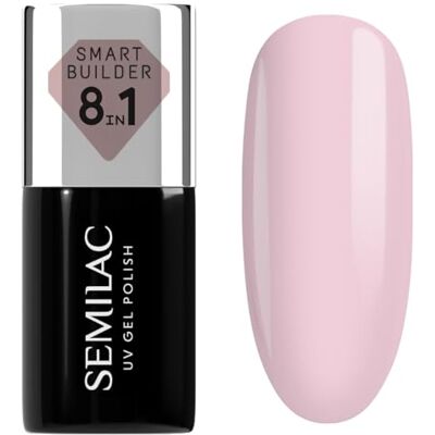 Semilac UV Nagellack Smart Builder 809 Tender Pink 7 ml – Helles Rosa, 8-in-1 Formel, Selbstnivellierend, Schnelle & Mühelose Anwendung Semilac UV Nagellack Smart Builder 809 Tender Pink 7 ml – Helles Rosa, 8-in-1 Formel, Selbstnivellierend, Schnelle & Mühelose Anwendung