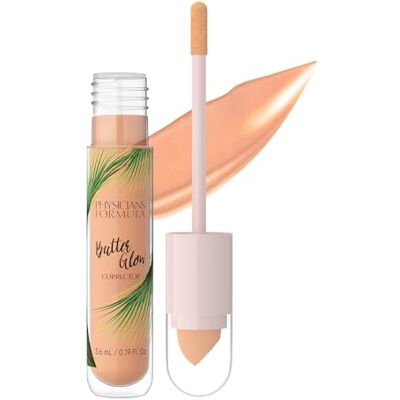 Physicians Formula Butter Glow Corrector, Leichter Concealer mit Doppelseitigem Applikator, mit Leuchtenden und Feuchtigkeitsspendenden Inhaltsstoffen, Peach Physicians Formula Butter Glow Corrector, Leichter Concealer mit Doppelseitigem Applikator, mit Leuchtenden und Feuchtigkeitsspendenden Inhaltsstoffen, Peach