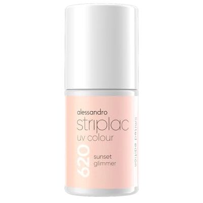 alessandro Striplac Uv Colour Sunset Glimmer Deckend & Kratzfest bis zu 15 Tage Leichtes Auftragen Schonende Abziehtechnologie Vegan 6,5ml alessandro Striplac Uv Colour Sunset Glimmer Deckend & Kratzfest bis zu 15 Tage Leichtes Auftragen Schonende Abziehtechnologie Vegan 6,5ml