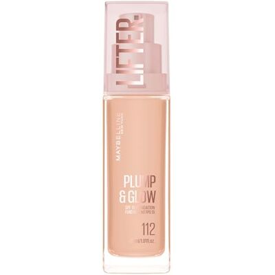 MAYBELLINE New York Lifter Foundation, Flüssiges Make-up für strahlenden Teint mit Hyaluron und Niacinamid, polstert auf & spendet Feuchtigkeit, Nr. 112, 30 ml MAYBELLINE New York Lifter Foundation, Flüssiges Make-up für strahlenden Teint mit Hyaluron und Niacinamid, polstert auf & spendet Feuchtigkeit, Nr. 112, 30 ml