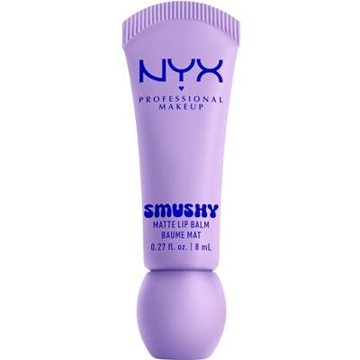 NYX PROFESSIONAL MAKEUP Lip Balm, matte, aufbaubare Farbe, angenehmes Tragegefühl, einzigartiger, süßer Duft, Smushy Matte Lip Balm, Sugar Smush NYX PROFESSIONAL MAKEUP Lip Balm, matte, aufbaubare Farbe, angenehmes Tragegefühl, einzigartiger, süßer Duft, Smushy Matte Lip Balm, Sugar Smush