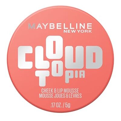 MAYBELLINE New York Cloudtopia Wangen- & Lippen Mousse, 2-in-1 Blush & Lippenfarbe für 14H Halt, Luftig-leichte Textur & mattes Finish, Nr. 05 Coral Illusion, 5g MAYBELLINE New York Cloudtopia Wangen- & Lippen Mousse, 2-in-1 Blush & Lippenfarbe für 14H Halt, Luftig-leichte Textur & mattes Finish, Nr. 05 Coral Illusion, 5g