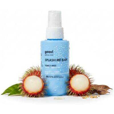 GOOVI Splash Me Baby Face Toner Mist Feuchtigkeitsspendender Gesichtstoner für strahlende Haut, Mit Rambutan-Extrakt & Hyaluronsäure, 100ml GOOVI Splash Me Baby Face Toner Mist Feuchtigkeitsspendender Gesichtstoner für strahlende Haut, Mit Rambutan-Extrakt & Hyaluronsäure, 100ml