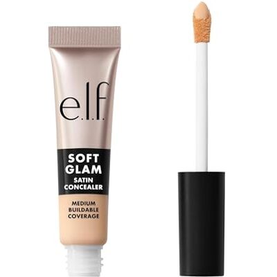 e.l.f. Soft Glam Satin Concealer, mittlere Deckkraft für Unreinheiten und Augenpartie, setzt sich nicht ab, langanhaltend, vegan und tierversuchsfrei, 14 Fair Cool e.l.f. Soft Glam Satin Concealer, mittlere Deckkraft für Unreinheiten und Augenpartie, setzt sich nicht ab, langanhaltend, vegan und tierversuchsfrei, 14 Fair Cool
