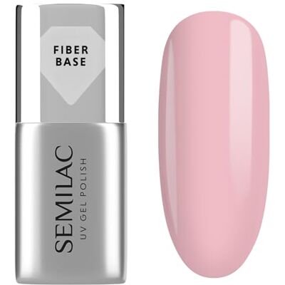 Semilac UV Nagellack Fiber Base Pink Milk 7 ml – Aufbau- & Verlängerungsbase mit Nylonfasern, milchig-rosa UV Gel Base, selbstnivellierend Semilac UV Nagellack Fiber Base Pink Milk 7 ml – Aufbau- & Verlängerungsbase mit Nylonfasern, milchig-rosa UV Gel Base, selbstnivellierend