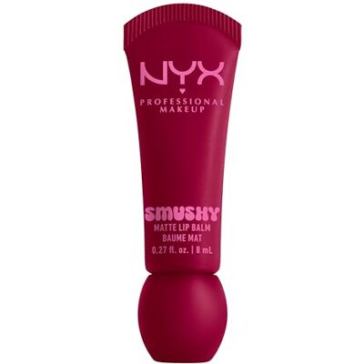 NYX PROFESSIONAL MAKEUP Lip Balm, matte, aufbaubare Farbe, angenehmes Tragegefühl, einzigartiger, süßer Duft, Smushy Matte Lip Balm, Squeeze n' Sizzle NYX PROFESSIONAL MAKEUP Lip Balm, matte, aufbaubare Farbe, angenehmes Tragegefühl, einzigartiger, süßer Duft, Smushy Matte Lip Balm, Squeeze n' Sizzle