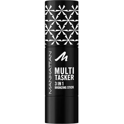 Mahattan Manhattan Multi-Tasker 3-In-1 Bronzing Stick, cremiger Bronzer mit lichtreflektierenden Pigmenten, warm-schimmerndes Finish, vegane Formel, 4,5 g, Fb. 001, Light Mahattan Manhattan Multi-Tasker 3-In-1 Bronzing Stick, cremiger Bronzer mit lichtreflektierenden Pigmenten, warm-schimmerndes Finish, vegane Formel, 4,5 g, Fb. 001, Light