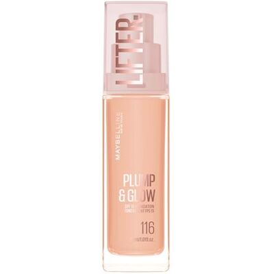 MAYBELLINE New York Lifter Foundation, Flüssiges Make-up für strahlenden Teint mit Hyaluron und Niacinamid, polstert auf & spendet Feuchtigkeit, Nr. 116, 30 ml MAYBELLINE New York Lifter Foundation, Flüssiges Make-up für strahlenden Teint mit Hyaluron und Niacinamid, polstert auf & spendet Feuchtigkeit, Nr. 116, 30 ml