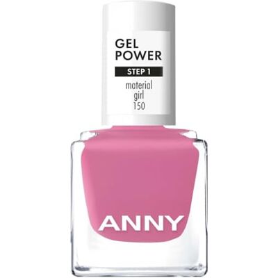ANNY Gel Power Nail Polish – Gel-Farb-Nagellack ohne UV-Lampe, brillanter Glanz & bis zu 12 Tage Halt, splitter- & kratzresistent, Farbe: Material Girl Kräftiges Himbeerrosa – 8 ml ANNY Gel Power Nail Polish – Gel-Farb-Nagellack ohne UV-Lampe, brillanter Glanz & bis zu 12 Tage Halt, splitter- & kratzresistent, Farbe: Material Girl Kräftiges Himbeerrosa – 8 ml