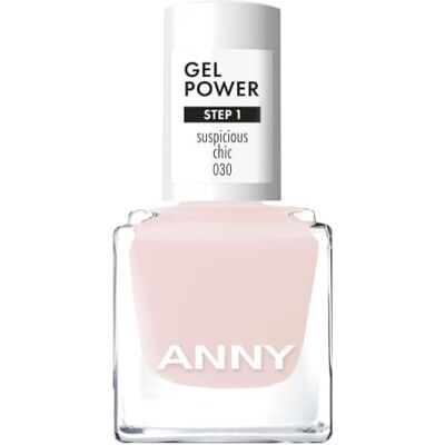 ANNY Gel Power Nail Polish – Gel-Farb-Nagellack ohne UV-Lampe, brillanter Glanz & bis zu 12 Tage Halt, splitter- & kratzresistent, Farbe: Suspicious Chic Zartes Pastellrosa – 8 ml ANNY Gel Power Nail Polish – Gel-Farb-Nagellack ohne UV-Lampe, brillanter Glanz & bis zu 12 Tage Halt, splitter- & kratzresistent, Farbe: Suspicious Chic Zartes Pastellrosa – 8 ml