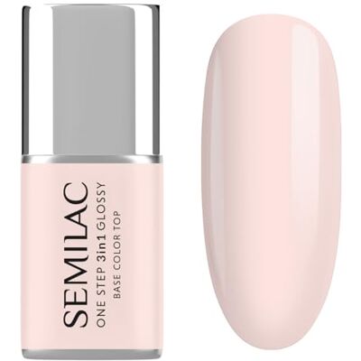 Semilac UV-Nagellack 3in1 One Step Glossy S254 Rose Beige 7 ml Semilac UV-Nagellack 3in1 One Step Glossy S254 Rose Beige 7 ml