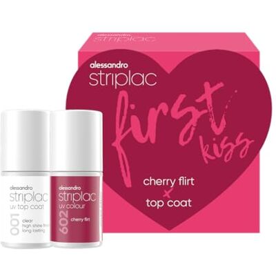 alessandro Striplac UV Nagellack Set Farbe & Top Coat First Kiss Geschenkidee zum Muttertag für gepflegte Nägel alessandro Striplac UV Nagellack Set Farbe & Top Coat First Kiss Geschenkidee zum Muttertag für gepflegte Nägel