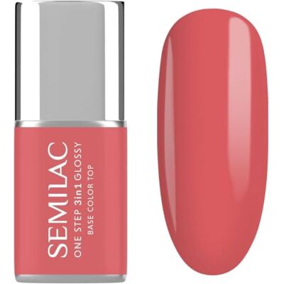 Semilac UV Nagellack 3in1 One Step Glossy S690 Coral Pink 7 ml Semilac UV Nagellack 3in1 One Step Glossy S690 Coral Pink 7 ml
