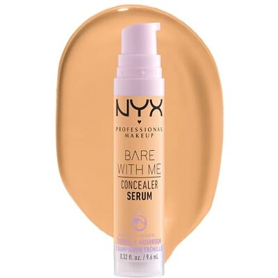 NYX PROFESSIONAL MAKEUP Abdeckendes Serum mit natürlichem Finish und mittlerer Deckkraft, Bare With Me Concealer Serum, Golden, 9,6 ml NYX PROFESSIONAL MAKEUP Abdeckendes Serum mit natürlichem Finish und mittlerer Deckkraft, Bare With Me Concealer Serum, Golden, 9,6 ml