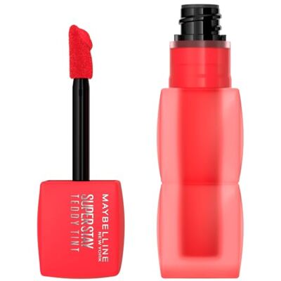 MAYBELLINE New York Teddy Tint Lippenstift, Für zarte, soft-matte Lippen, Extra langanhaltende Farbe, Weichgezeichnetes Finish, Komfortabel und ohne abzufärben, Farbe: 35 July Forever, Superstay MAYBELLINE New York Teddy Tint Lippenstift, Für zarte, soft-matte Lippen, Extra langanhaltende Farbe, Weichgezeichnetes Finish, Komfortabel und ohne abzufärben, Farbe: 35 July Forever, Superstay