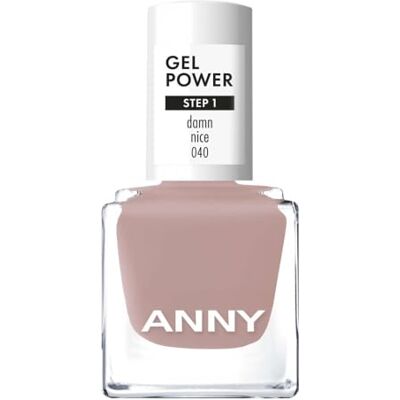 ANNY Gel Power Nail Polish – Gel-Farb-Nagellack ohne UV-Lampe, brillanter Glanz & bis zu 12 Tage Halt, splitter- & kratzresistent, Farbe: Damn Nice Sanftes Taupebeige – 8 ml ANNY Gel Power Nail Polish – Gel-Farb-Nagellack ohne UV-Lampe, brillanter Glanz & bis zu 12 Tage Halt, splitter- & kratzresistent, Farbe: Damn Nice Sanftes Taupebeige – 8 ml