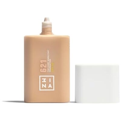 3ina MAKEUP The Every Single Day Foundation SPF 50 621 Heller warmer Ton Foundation mit LSF 50 und 2% Niacinamid Leichter bis mittlerer Deckkraft Vegan Cruelty Free 3ina MAKEUP The Every Single Day Foundation SPF 50 621 Heller warmer Ton Foundation mit LSF 50 und 2% Niacinamid Leichter bis mittlerer Deckkraft Vegan Cruelty Free