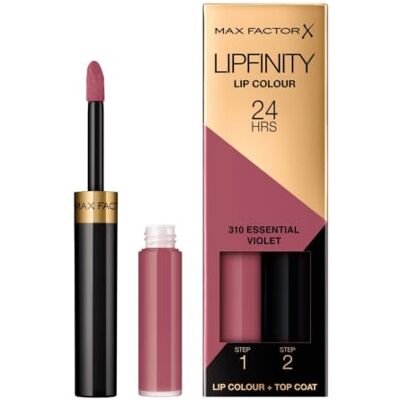 Max Factor Lipfinity 310 Essential Violet, 1er Pack (2 x 2 ml) Max Factor Lipfinity 310 Essential Violet, 1er Pack (2 x 2 ml)