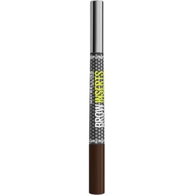 MAYBELLINE New York Brow Inserts 2-in-1 Augenbrauenstift für füllige & definierte Augenbrauen, 3-fach Mikro-Spitze & Faser-Gel mit bis zu 36H Halt, Wasserfest & Wischfest, Deep Brown 5, 1 Stk. MAYBELLINE New York Brow Inserts 2-in-1 Augenbrauenstift für füllige & definierte Augenbrauen, 3-fach Mikro-Spitze & Faser-Gel mit bis zu 36H Halt, Wasserfest & Wischfest, Deep Brown 5, 1 Stk.