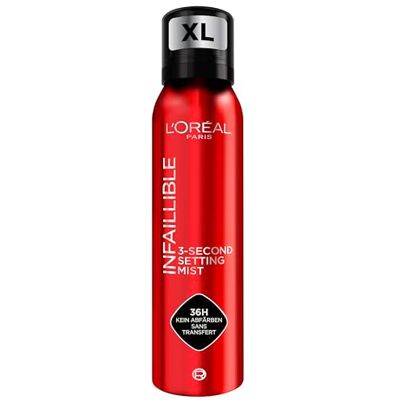 L'Oreal Paris L'Oréal Paris Infaillible 3-second Setting Mist XL, Zum Fixieren von Make up, Transferfest in 3 Sekunden, Fixier-Spray für bis zu 36 Stunden Halt, 1 x 150 ml L'Oreal Paris L'Oréal Paris Infaillible 3-second Setting Mist XL, Zum Fixieren von Make up, Transferfest in 3 Sekunden, Fixier-Spray für bis zu 36 Stunden Halt, 1 x 150 ml