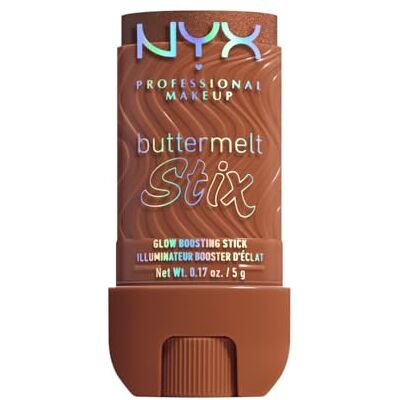 NYX PROFESSIONAL MAKEUP Buttermelt Stix, Glow Boosting Highlighter Stick mit Sheabutter & butterweicher Textur für natürlichen Glazed-Glow, wischfest & bis 8h Halt, Farbe: Melt To Be NYX PROFESSIONAL MAKEUP Buttermelt Stix, Glow Boosting Highlighter Stick mit Sheabutter & butterweicher Textur für natürlichen Glazed-Glow, wischfest & bis 8h Halt, Farbe: Melt To Be