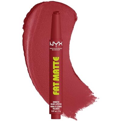 NYX PROFESSIONAL MAKEUP , Fat Matte Smooth Color Lipstick, soft-mattes Finish mit cremiger Textur, intensive Farbe mit jedem Klick, leichte vegane Formel, Farbton: Mauve Cloud NYX PROFESSIONAL MAKEUP , Fat Matte Smooth Color Lipstick, soft-mattes Finish mit cremiger Textur, intensive Farbe mit jedem Klick, leichte vegane Formel, Farbton: Mauve Cloud