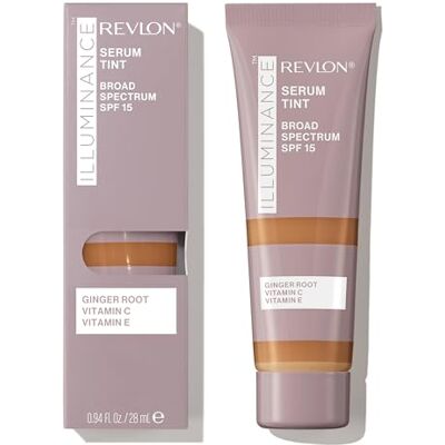 Revlon Illuminance Tinted Serum, 3-fache Hyaluronsäure, gleicht den Hautton aus, hellt und spendet Feuchtigkeit den ganzen Tag, SPF 15, 417 Warm Caramel, 28 ml Revlon Illuminance Tinted Serum, 3-fache Hyaluronsäure, gleicht den Hautton aus, hellt und spendet Feuchtigkeit den ganzen Tag, SPF 15, 417 Warm Caramel, 28 ml