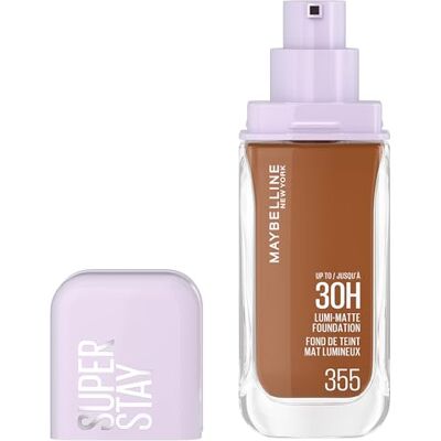 MAYBELLINE New York Superstay 30H Lumi Matte -langanhaltendes flüssiges Make-up extrem widerstandsfähig leuchtendes mattes Finish -angereichert mit Aminosäuren für alle Hauttypen -Tönung: 355 MAYBELLINE New York Superstay 30H Lumi Matte -langanhaltendes flüssiges Make-up extrem widerstandsfähig leuchtendes mattes Finish -angereichert mit Aminosäuren für alle Hauttypen -Tönung: 355