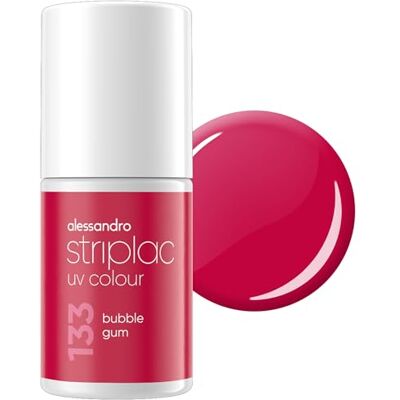 alessandro Striplac UV-Nagellack Bubble Gum Deckend & Kratzfest bis zu 15 Tage Leichtes Auftragen Schonende Abziehtechnologie Vegan Pink, 6,5ml alessandro Striplac UV-Nagellack Bubble Gum Deckend & Kratzfest bis zu 15 Tage Leichtes Auftragen Schonende Abziehtechnologie Vegan Pink, 6,5ml