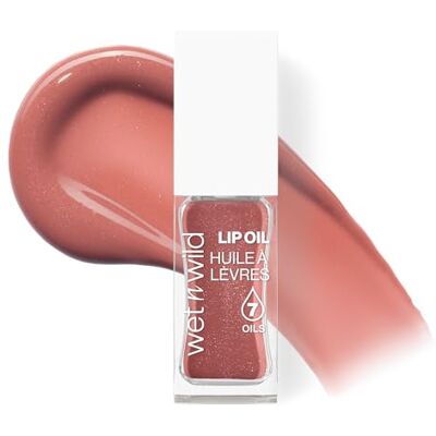 Wet n Wild Getöntes Lip Oil, Pflegendes & Nicht-Klebriges Braunes Lipgloss Mit 7 Natürlichen Ölen, Leichte Formel Für Spiegelähnlichen Glanzeffekt, Farbton Cocoa Rose Wet n Wild Getöntes Lip Oil, Pflegendes & Nicht-Klebriges Braunes Lipgloss Mit 7 Natürlichen Ölen, Leichte Formel Für Spiegelähnlichen Glanzeffekt, Farbton Cocoa Rose