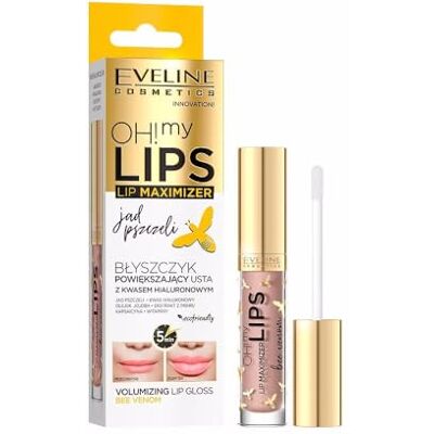 EVELINE COSMETICS Oh! My Lips Plumping Lip Gloss mit Hyaluronsäure & Bienengift Sofortiges Volumen in 5 Minuten, angereichert mit VOLUME MAXIMIZE-Technologie, pflegenden Ölen & Vitaminen 4.5 ML EVELINE COSMETICS Oh! My Lips Plumping Lip Gloss mit Hyaluronsäure & Bienengift Sofortiges Volumen in 5 Minuten, angereichert mit VOLUME MAXIMIZE-Technologie, pflegenden Ölen & Vitaminen 4.5 ML